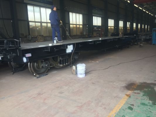 Chariot plat de chariot ferroviaire de conteneur chargeant les cargaisons multiples