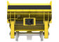 Chariot jaune de cargaison de rail, voiture de rail d'exploitation de ³ de 20m pour le minerai de transport de mine