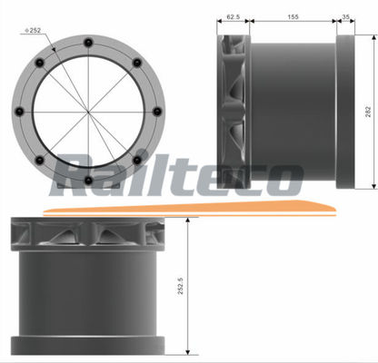 Y32MS Boîte d'essieu du bogie ferroviaire